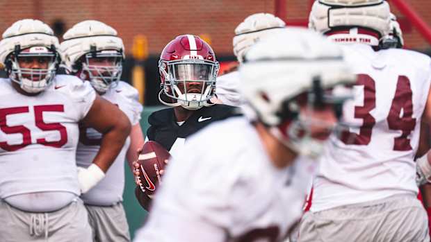 Jalen Milroe spring practice